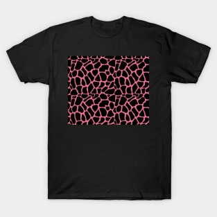 Modern Animal Skin Pattern Giraffe T-Shirt